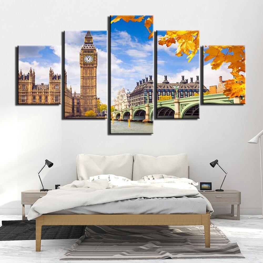 VUE DE LONDRES - Tableau mural sur toile imprimée - Art-Cadre.fr