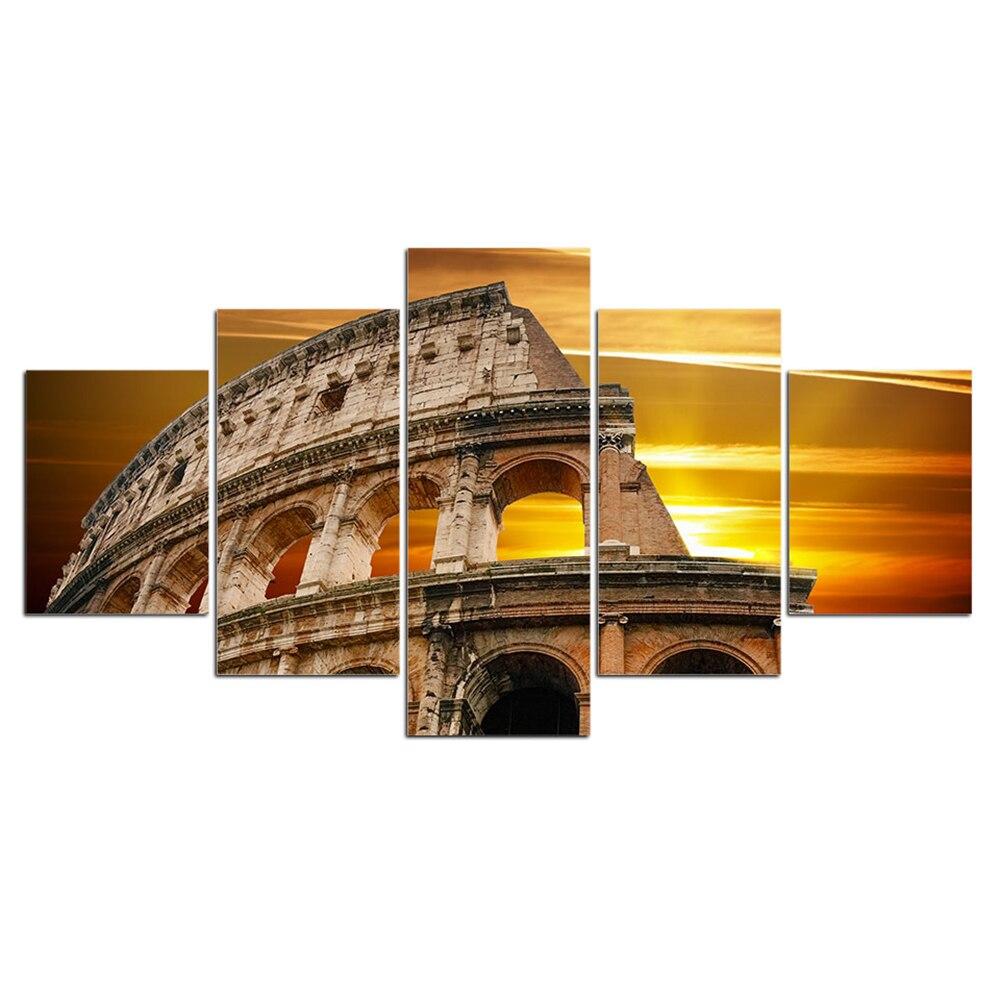 VUE DU COLISÉE, ROME - Tableau mural sur toile imprimée - Art-Cadre.fr