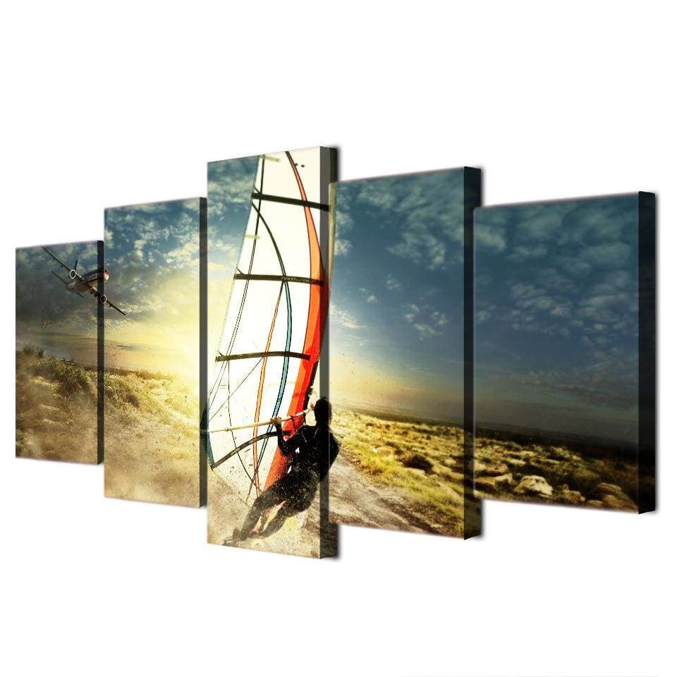 WINDSURF - Tableau mural sur toile imprimée - Art-Cadre.fr