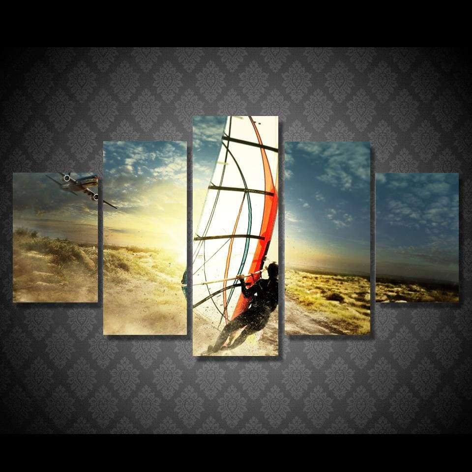 WINDSURF - Tableau mural sur toile imprimée - Art-Cadre.fr