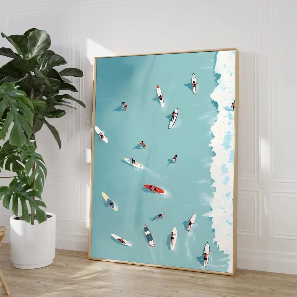 Tableau Le groupe de surfeurs