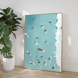 Tableau Le groupe de surfeurs