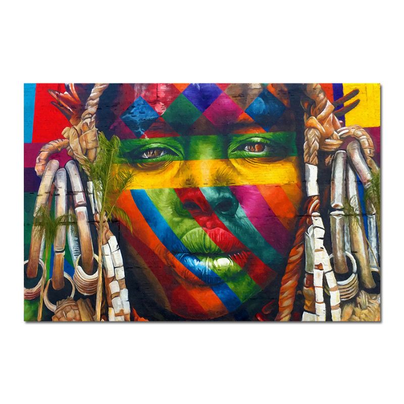 Tableau Africain Coloré toile