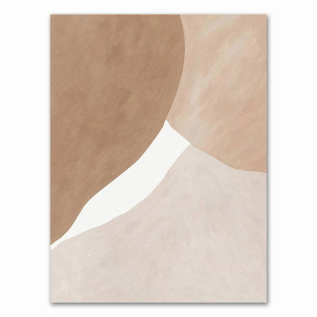 TableauAbstraitBeigeetMarronMinimaliste toile 2