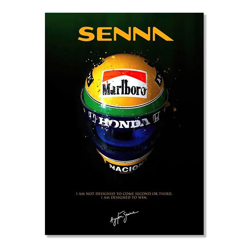 Tableau Ayrton Senna toile