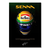 Tableau Ayrton Senna toile