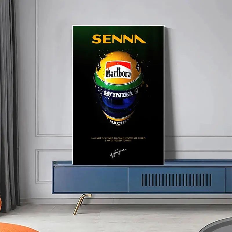 Tableau Ayrton Senna mur