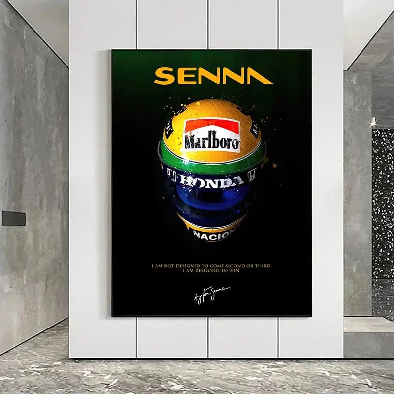 Tableau Ayrton Senna couloir