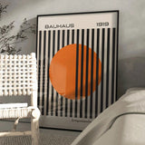 TableauBauhaus1919NoiretOrange pose