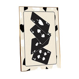 Tableau Casino Cartes Noir et Blanc toile 2