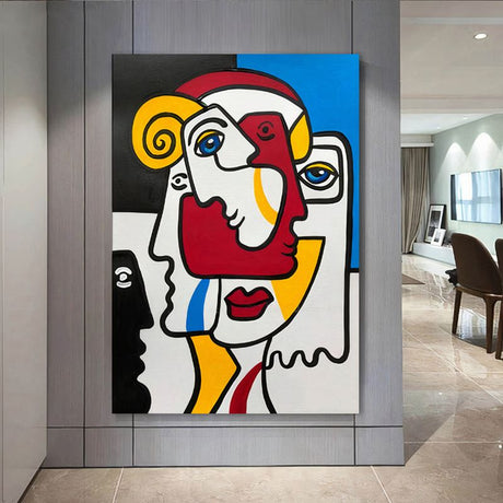 TableauCubismeAbstrait couloir