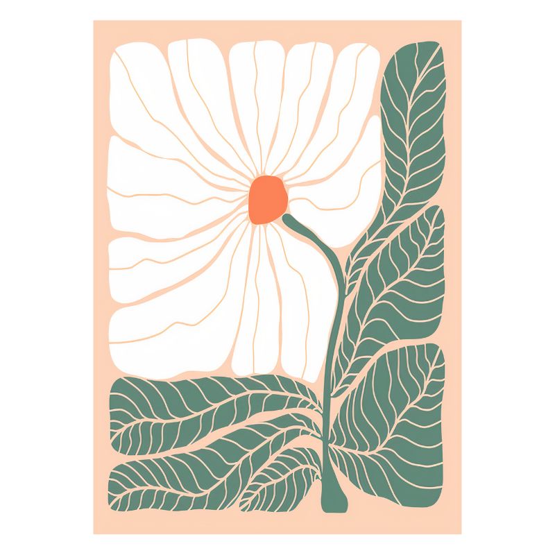 TableauFleurBohemeMinimaliste toile 2