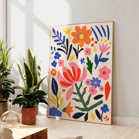 TableauFleursPopArt pose