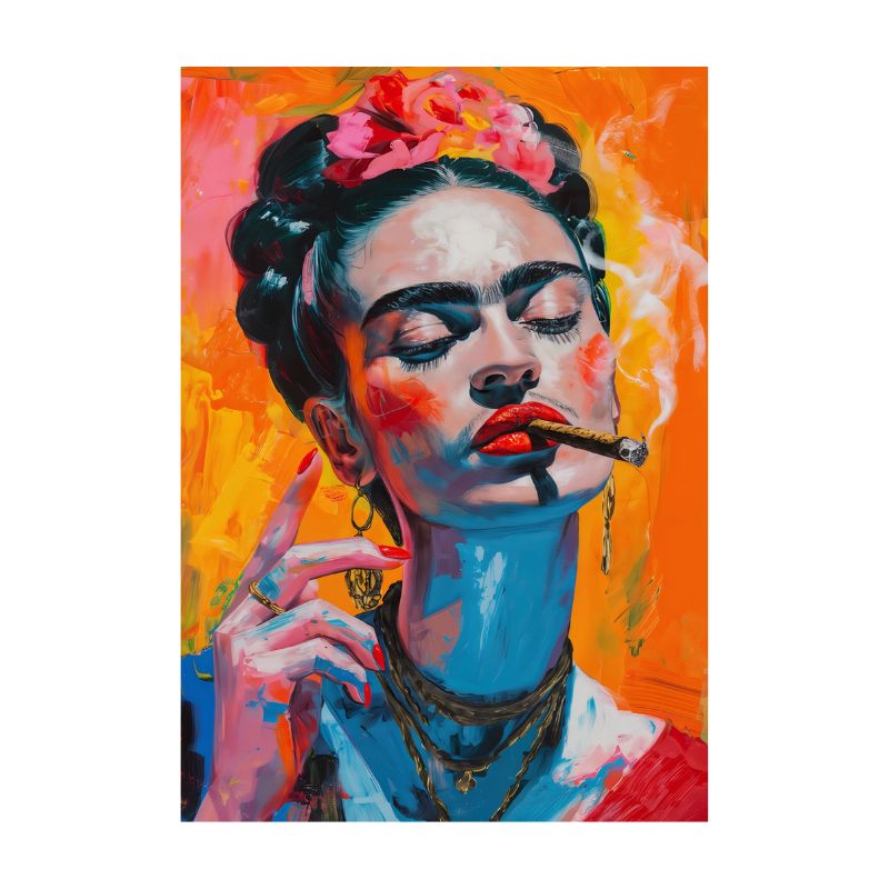 TableauFridaKahloCigarillo toile