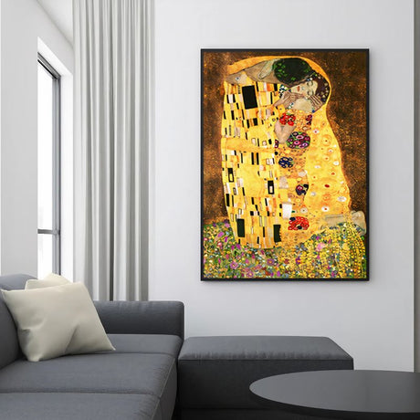 TableauLeBaiser-GustavKlimt salon