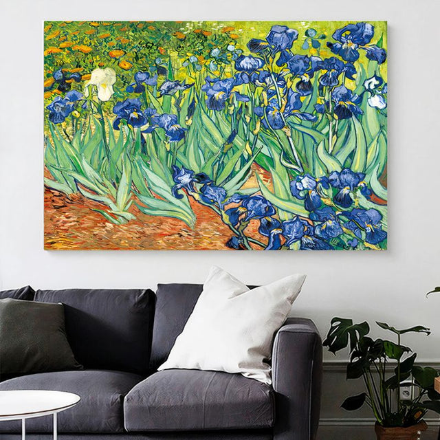 TableauLesIris-VanGogh canape