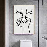TableauMinimalisteToilettes wc