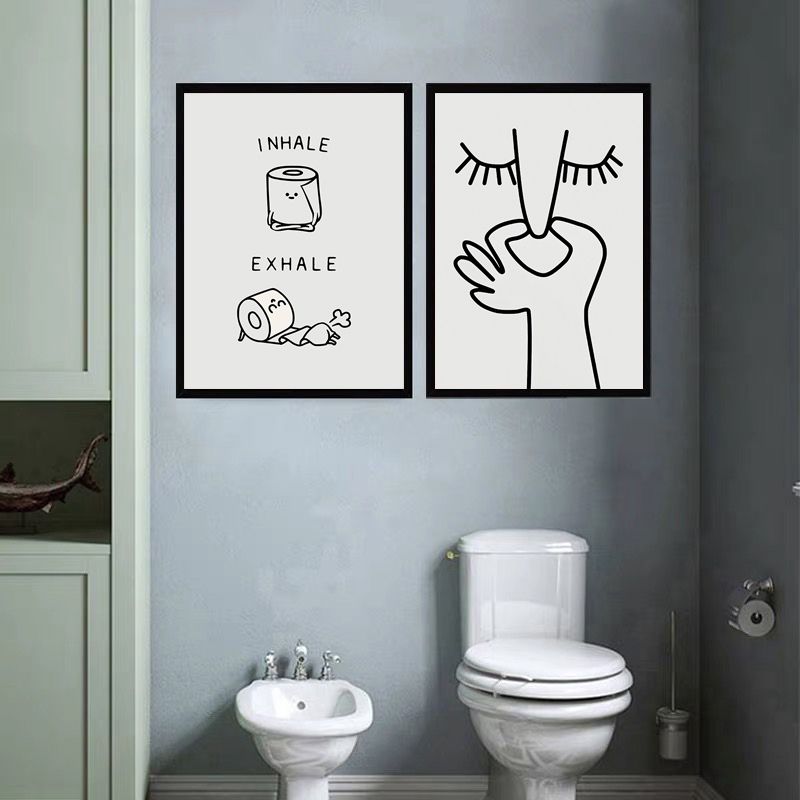 TableauMinimalisteToilettes deux toiles