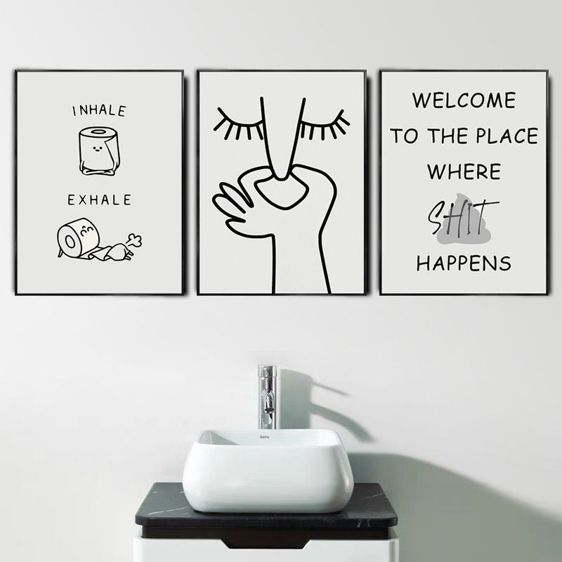 TableauMinimalisteToilettes lavabo