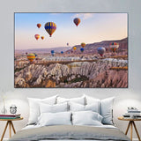 Tableau Montgolfieres de Cappadoce toile 2 chambre