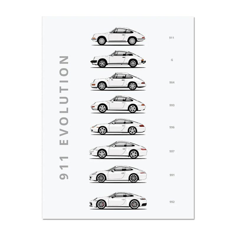 Tableau Porsche 911 evolution nlanc