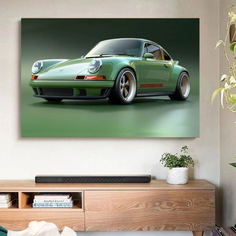 Tableau Porsche 911 Vintage mural