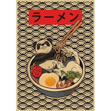 Tableau Retro Pop Japonais Ramen toile 2