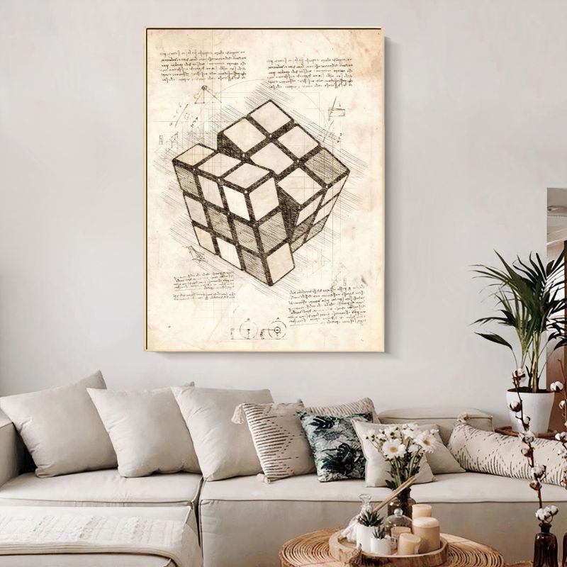 TableauRubik_sCubeVintage fauteuil