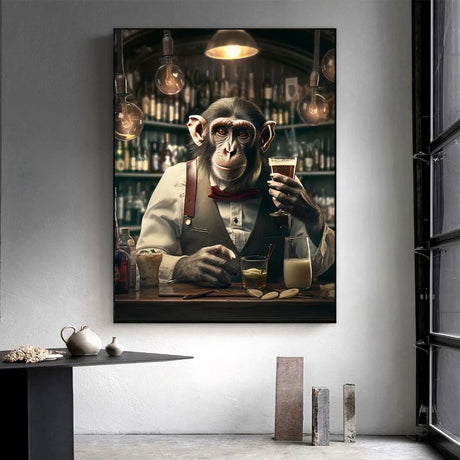 TableauSingeBarman mural