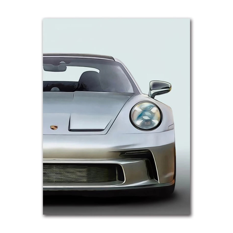 Tableau Triptyque Porsche GT3 toile 1