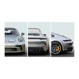 Tableau Triptyque Porsche GT3 toile 4