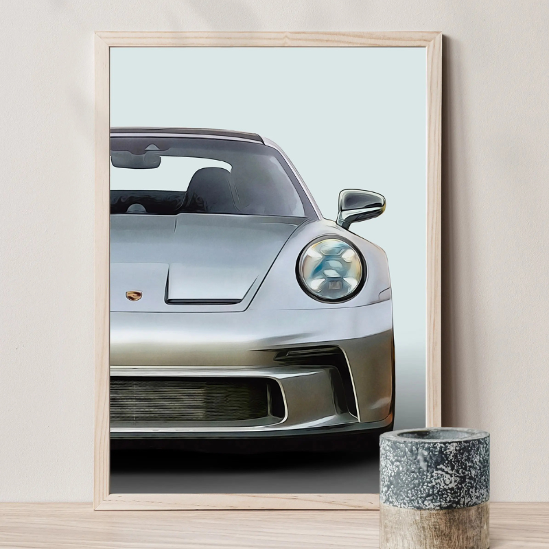 Tableau Triptyque Porsche GT3 toile 1 mur