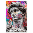 TableauVisageStatuedeDavidStreetArt toile 1