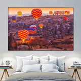 Tableau Montgolfieres de Cappadoce toile 3 chambre