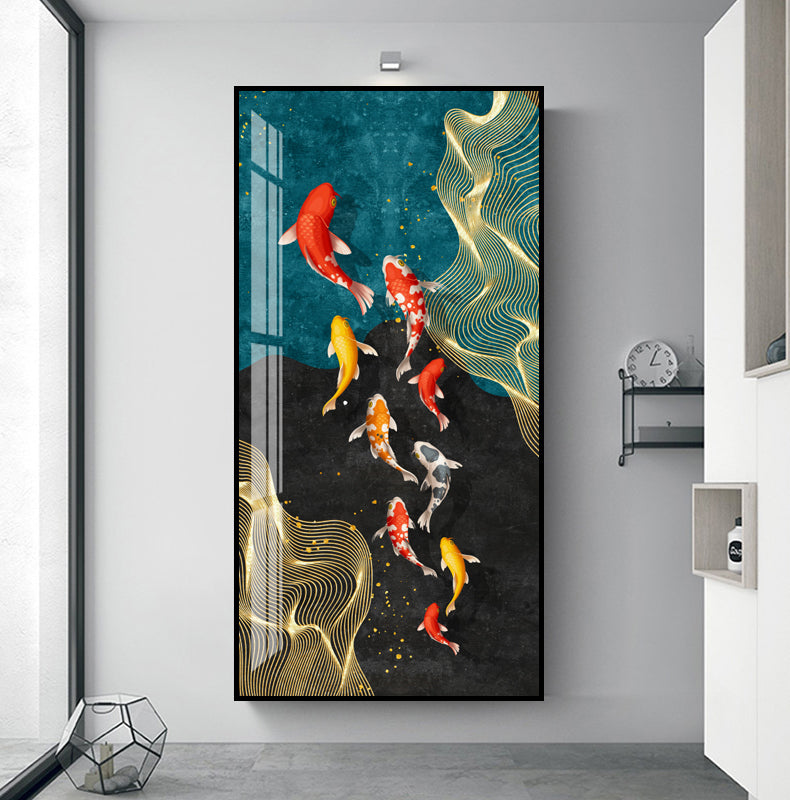 Tableau Poisson Coloré toile
