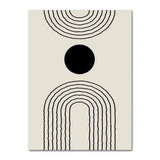 Tableaux abstraits noirs et beiges decoration chambre
