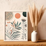 Triptyque floral boheme exotique Tableau