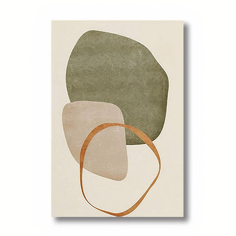 TriptyqueBohemeAbstraitVertetTerracotta toile 1
