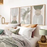 TriptyqueGeometriqueMinimalisteVertetBlanc chambre
