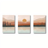 TriptyqueMontagnesetLacStyleNordique 3 toiles