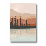 TriptyqueMontagnesetLacStyleNordique toile 3