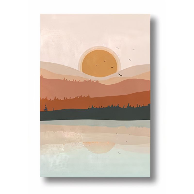 TriptyqueMontagnesetLacStyleNordique toile 2