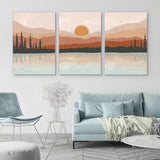 TriptyqueMontagnesetLacStyleNordique canape