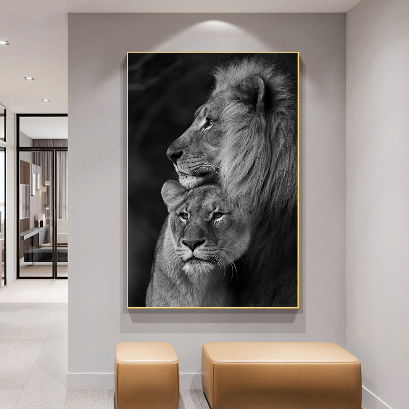 Tableau Lion Et Lionne toile