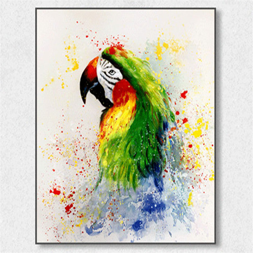 Tableau Perroquet Multicolore toile