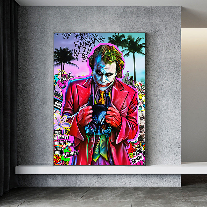 Tableau Joker Pop Art cadre