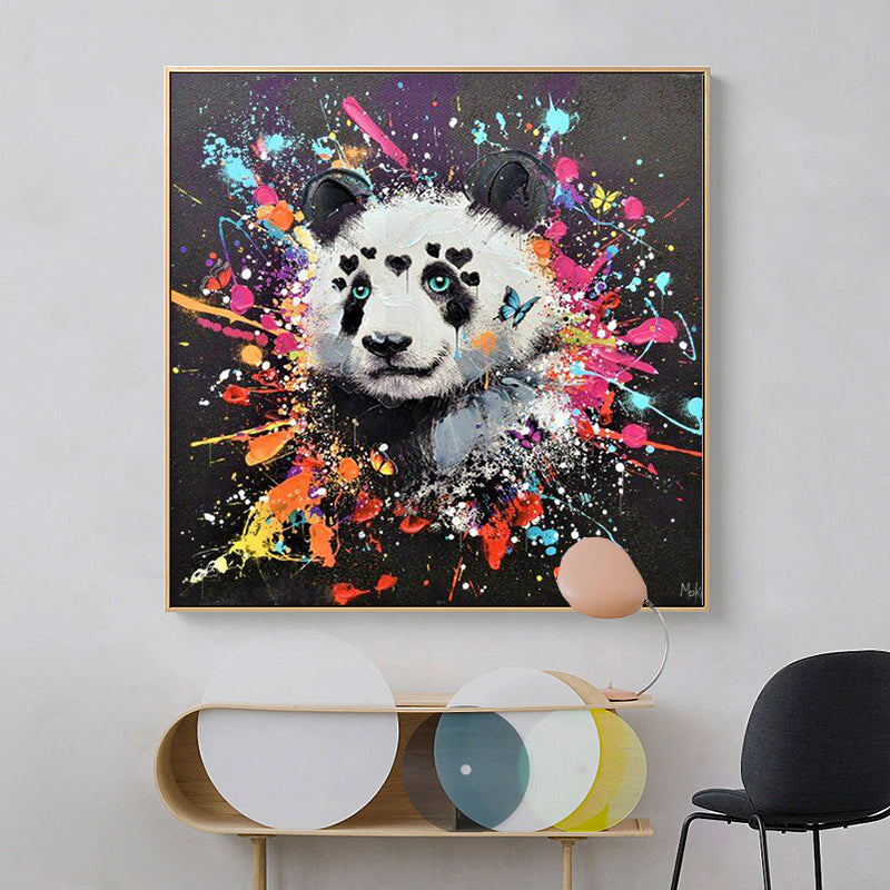 Tableau Panda Pop Art toile