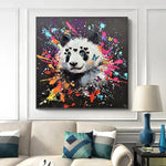Tableau Panda Pop Art cadre
