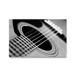 Tableau guitare noir et blanc