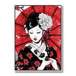 tableau japonais femme toile